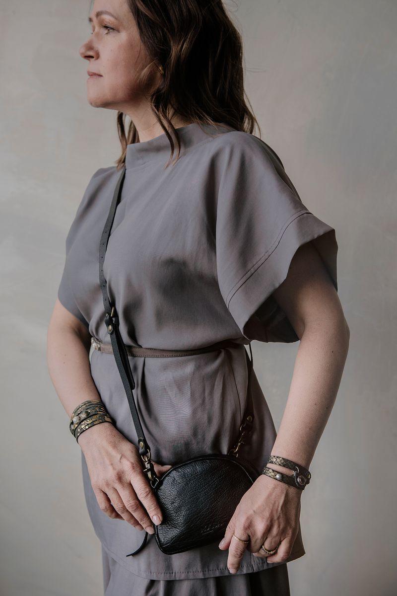 NOOSA Petite Triple bracelet golden foil grey