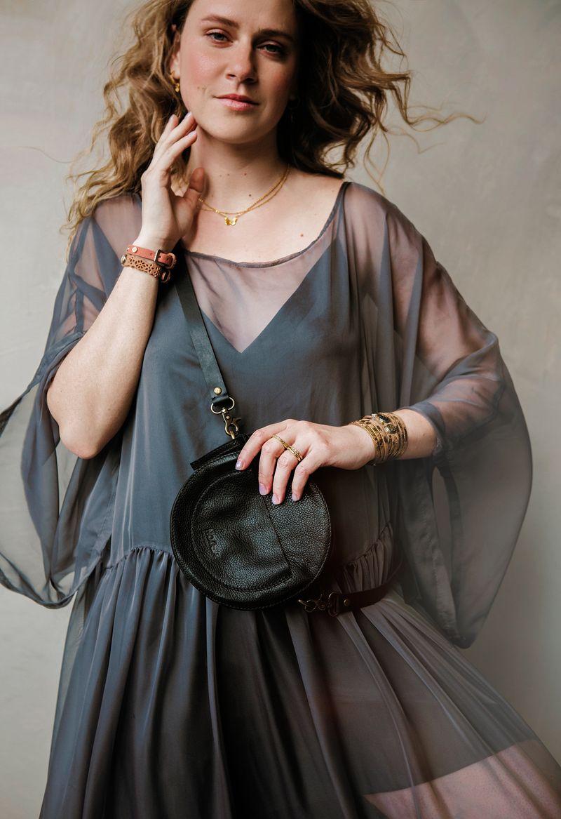 NOOSA Petite Triple Bracelet Golden Foil Natural