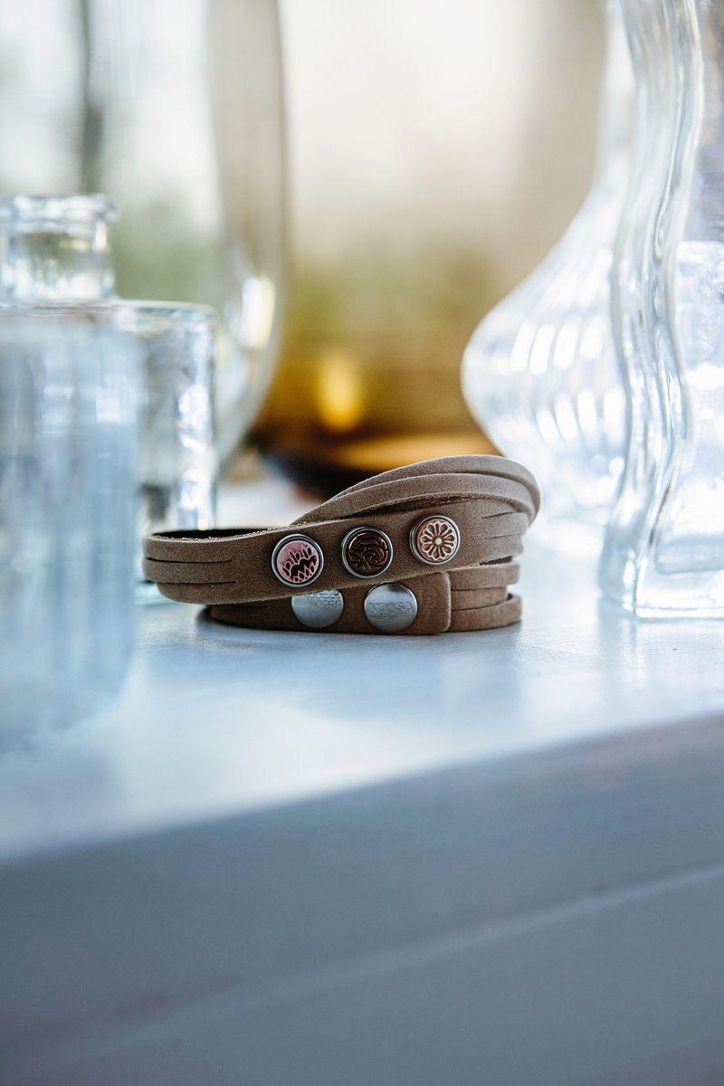 NOOSA Petite Triple Multi Bracelet Beige