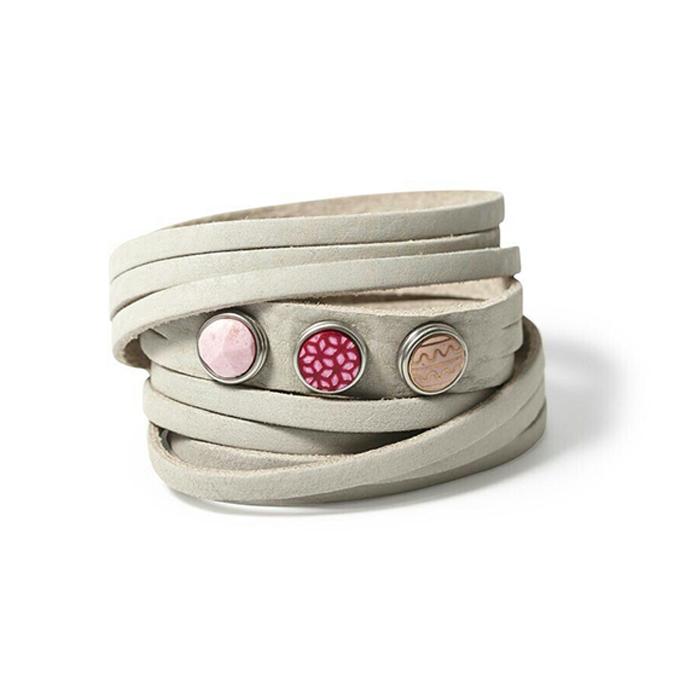 NOOSA Petite Triple Multi Bracelet Beige