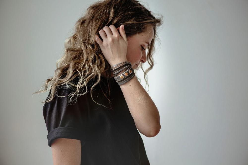 NOOSA Petite Triple Multi Bracelet Grey