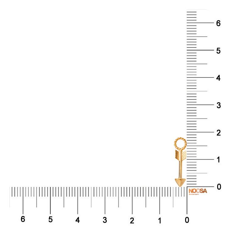 NOOSA Relic Arrow Gold-plated Silver Pendant