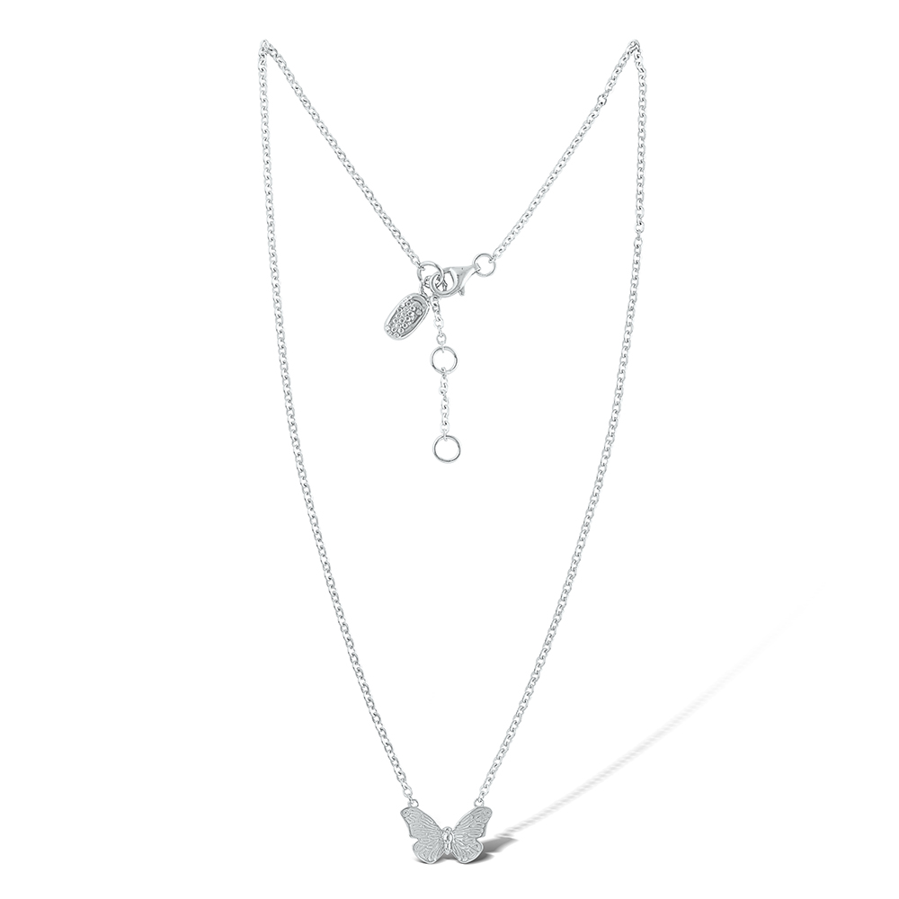 NOOSA Relic Butterfly Necklace Silver