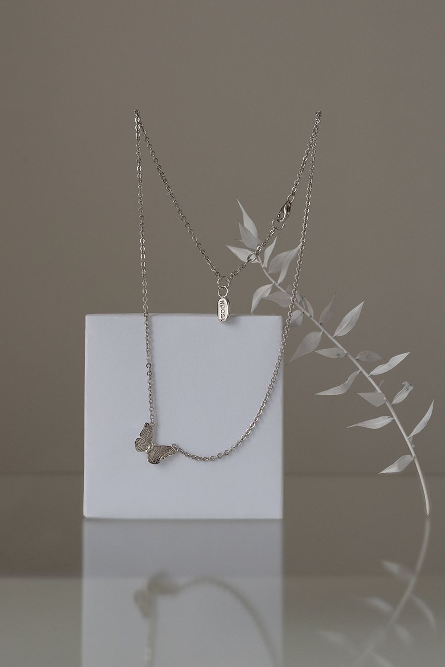 NOOSA Relic Butterfly necklace silver