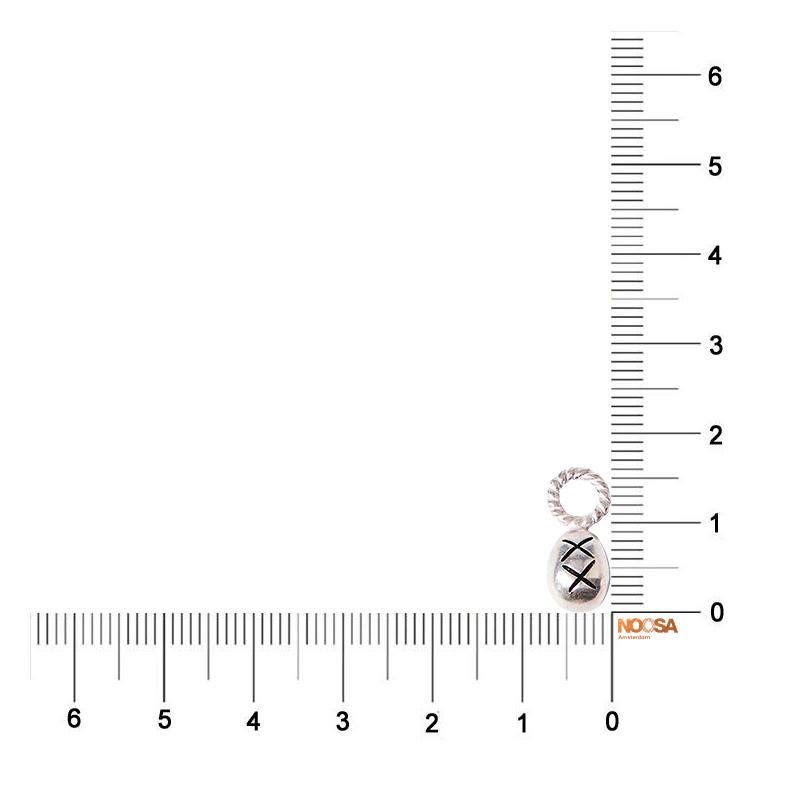 NOOSA Relic Inguz Rune Silver Pendant