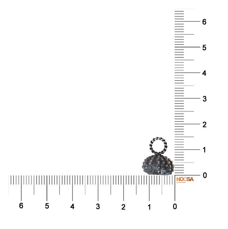 NOOSA Relic Sea urchin oxidised pendant