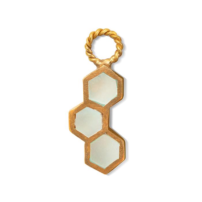 NOOSA Relic Triple Honey Combs Pendant