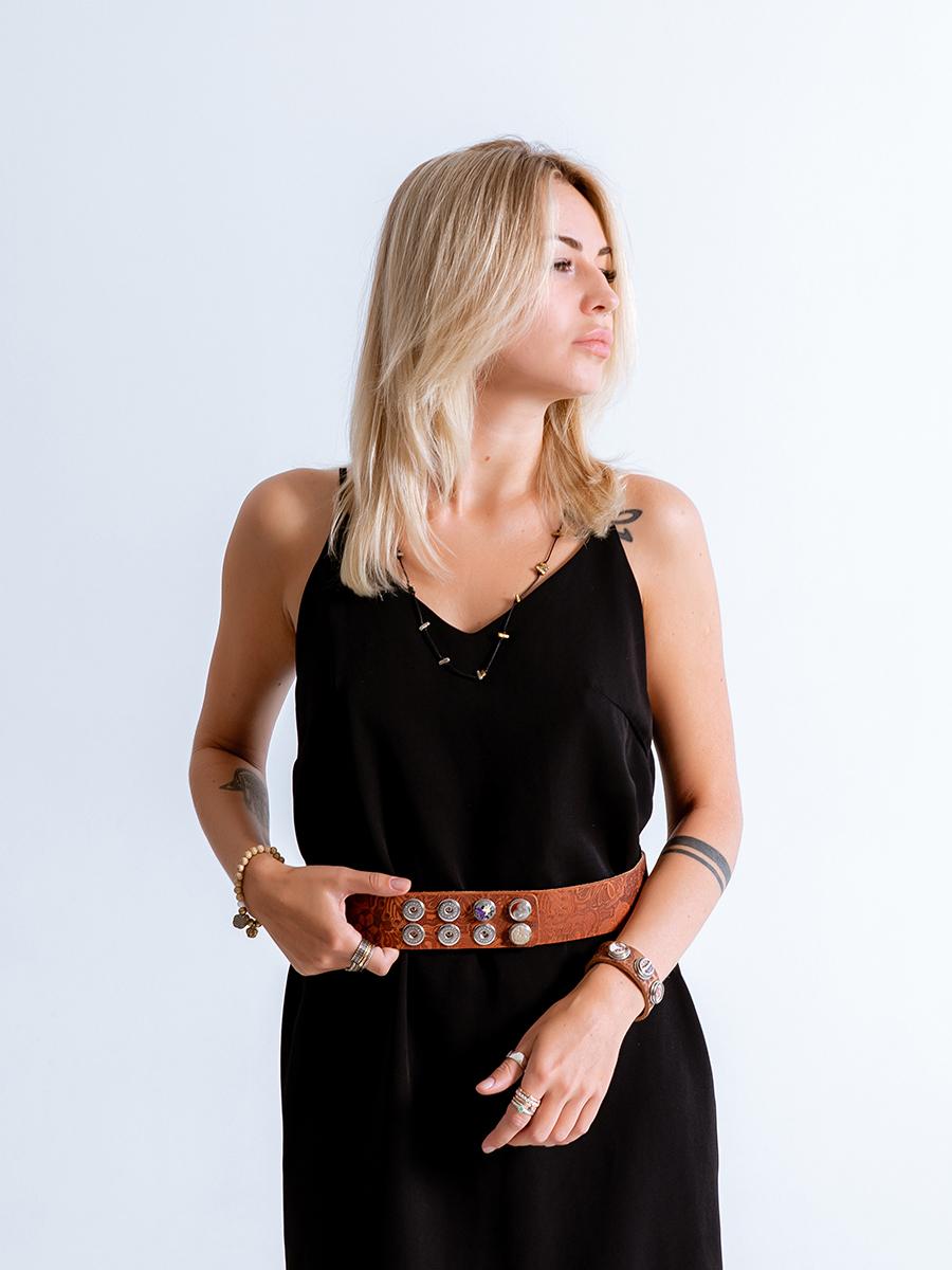 NOOSA Tattoo Wide Belt Natural