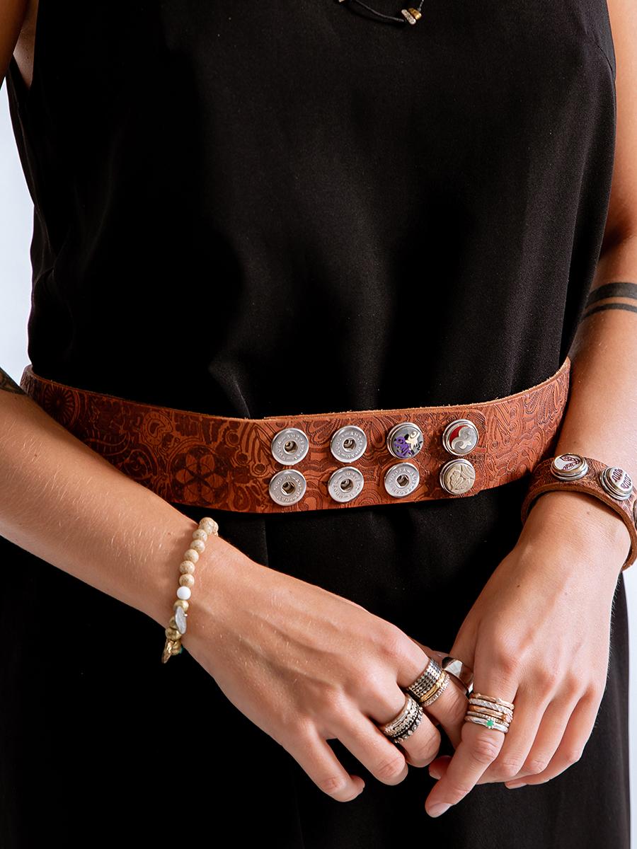 NOOSA Tattoo Wide Belt Natural