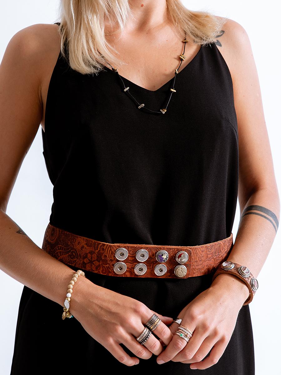 NOOSA Tattoo Wide Belt Natural