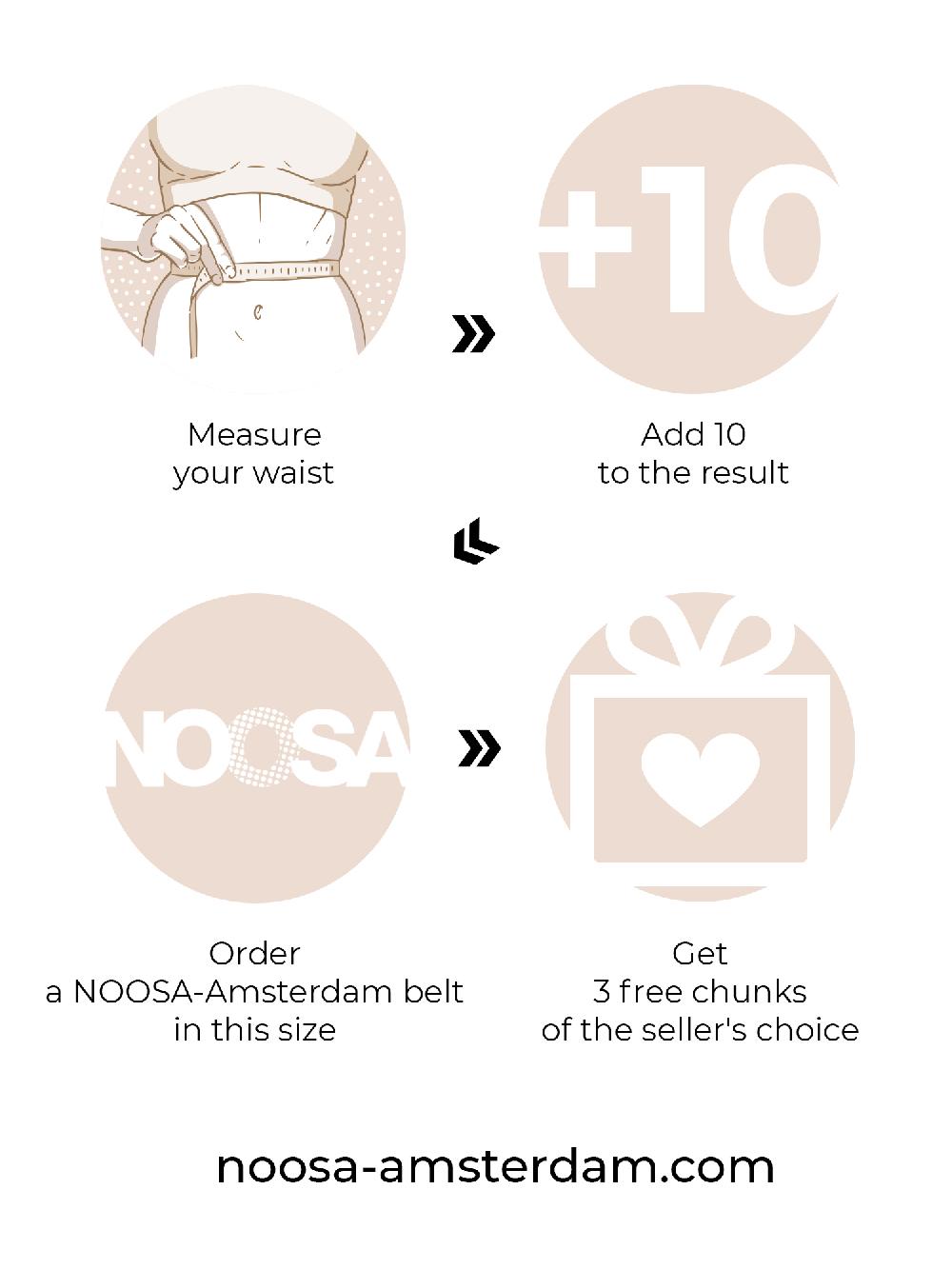 NOOSA Tattoo Wide Belt natural