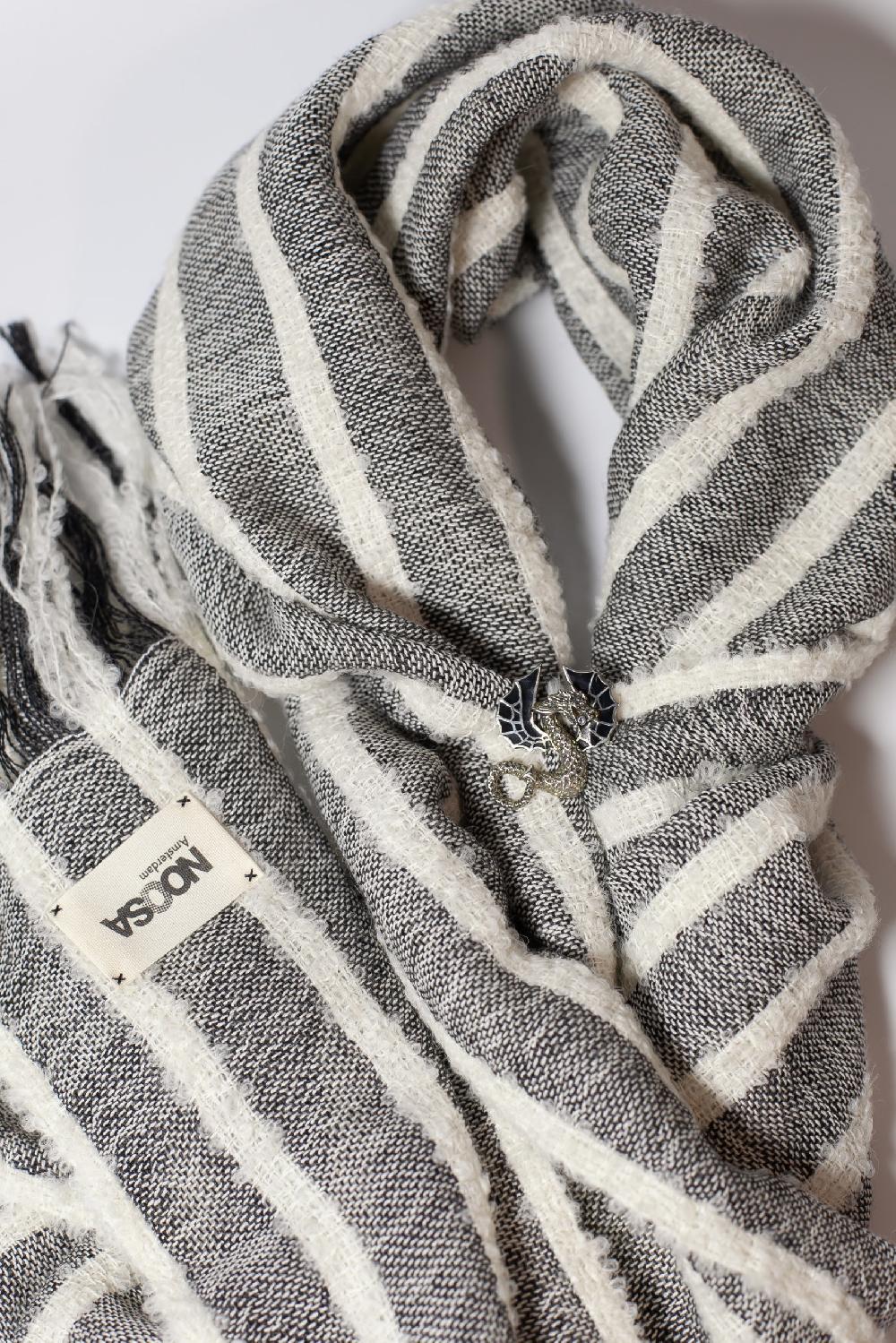 NOOSA White Dragon Brooch