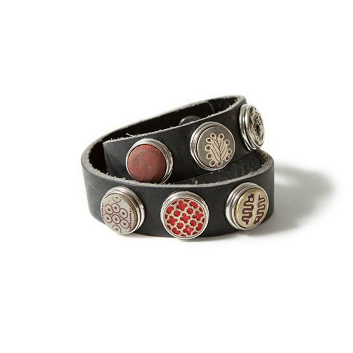 NOOSA Original Classic Double Bracelet Black Graphite