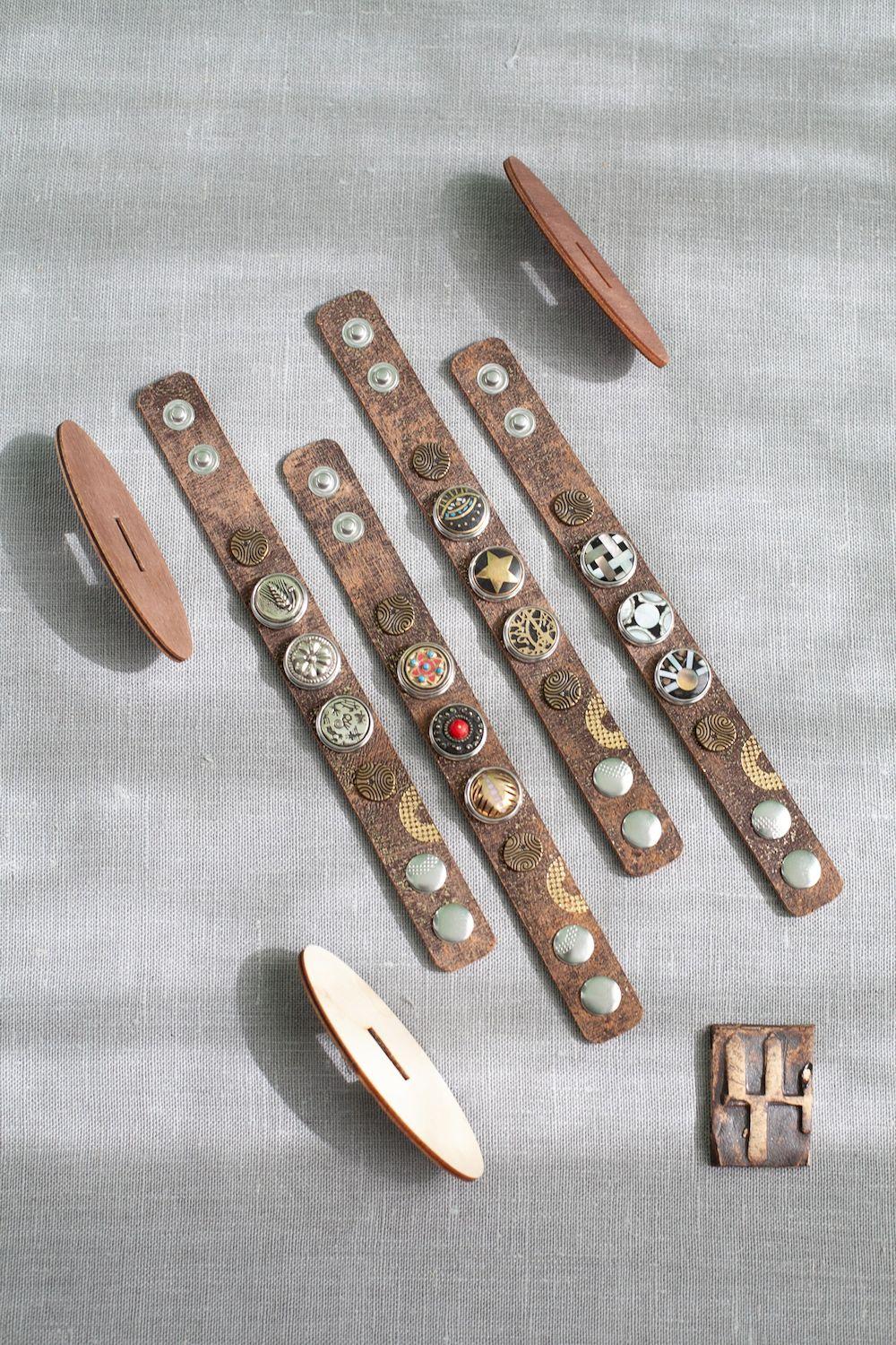 NOOSA Original Danu Bracelet Brown Cork Gold Spark LTD Edition