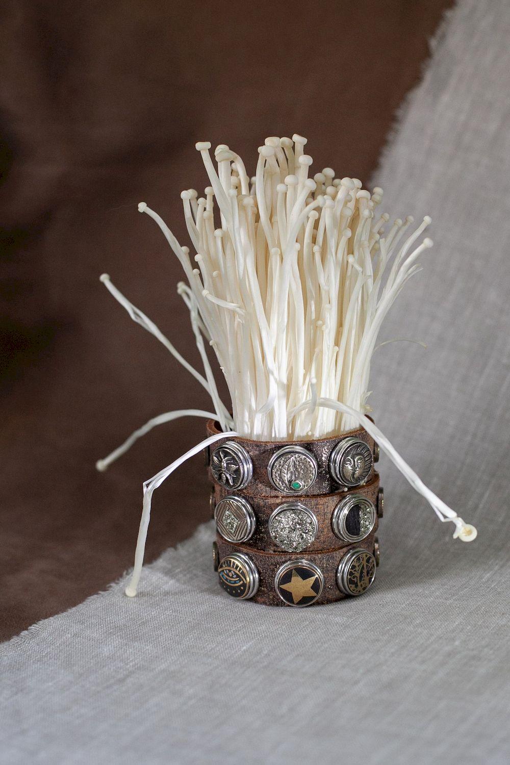 NOOSA Original Danu bracelet brown cork gold spark LTD edition