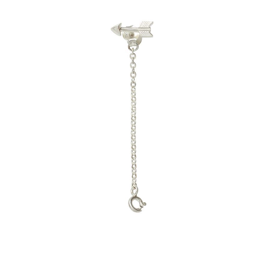 NOOSA Relic Arrow earstud chain silver (price per piece)