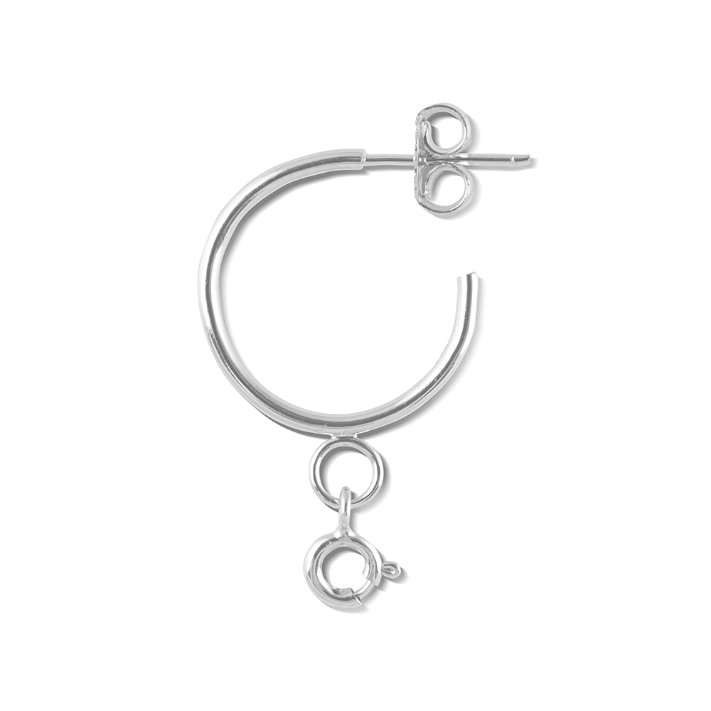 NOOSA Relic Mix & Match Classic Creole Earrings Silver (price Per Pair)