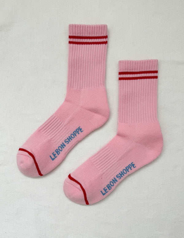 Nordic Muse Amour Pink Boyfriend Socks Le Bon Shoppe