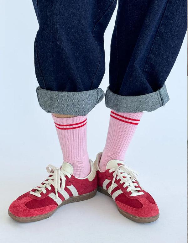 Nordic Muse Amour Pink Boyfriend Socks Le Bon Shoppe