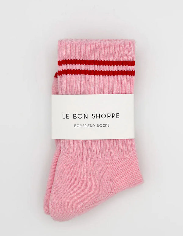 nordic muse Amour Pink Boyfriend Socks Le Bon Shoppe