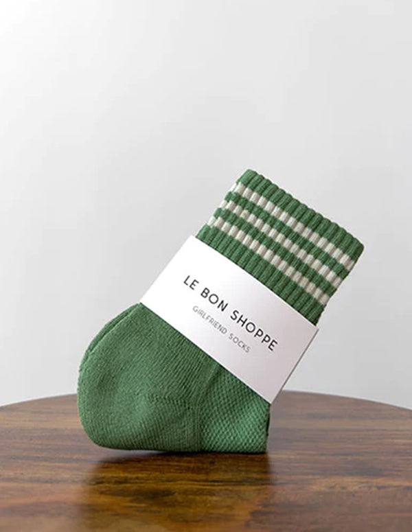 nordic muse Avocado Green Girlfriend Socks Le Bon Shoppe