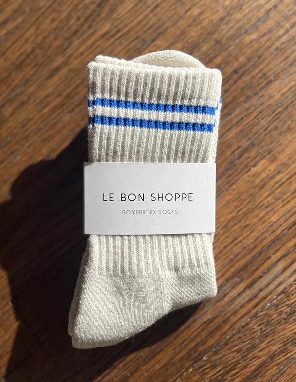 nordic muse Blue Grey Boyfriend Socks Le Bon Shoppe