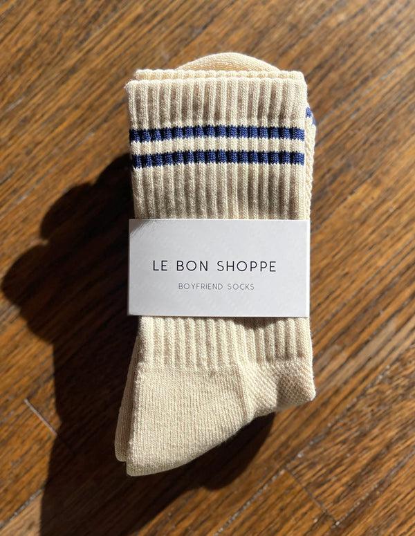 nordic muse Cashew Cream Boyfriend Socks Le Bon Shoppe