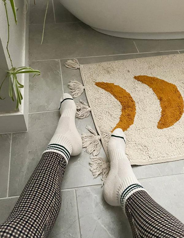 Nordic Muse Egret Cotton Girlfriend Socks Le Bon Shoppe