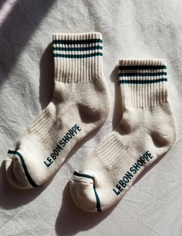 nordic muse Egret Cotton Girlfriend Socks Le Bon Shoppe