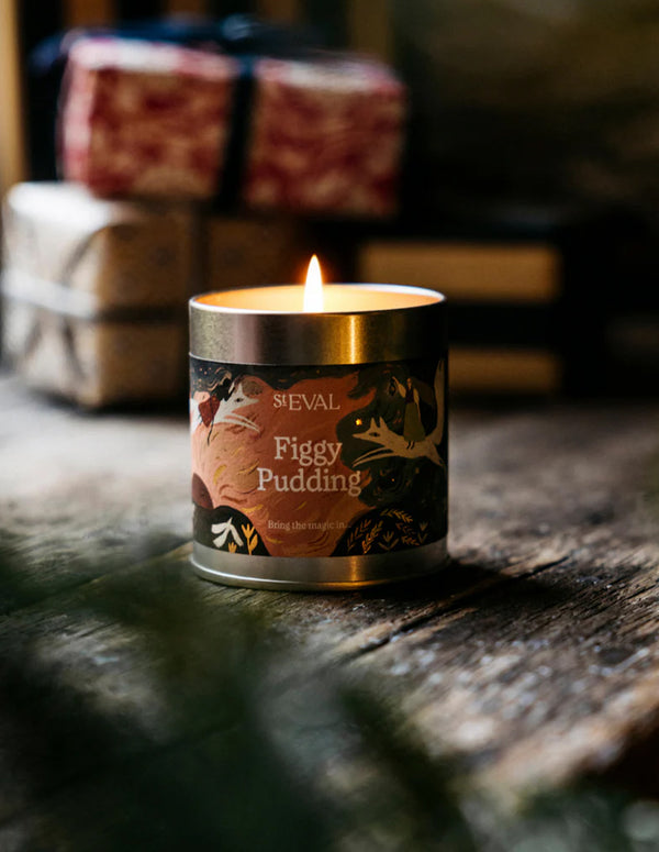 Nordic Muse Figgy Pudding Scented Tin Candle St Eval