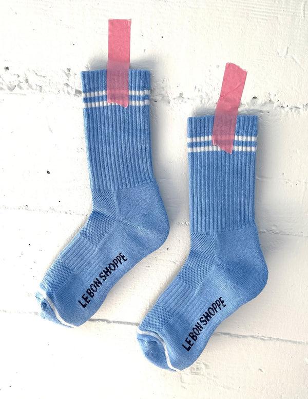 Nordic Muse French Blue Boyfriend Socks Le Bon Shoppe