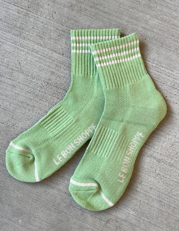 nordic muse Green Leaf Girlfriend Socks Le Bon Shoppe