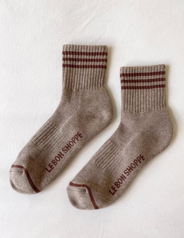 nordic muse Hazelwood Brown Girlfriend Socks Le Bon Shoppe