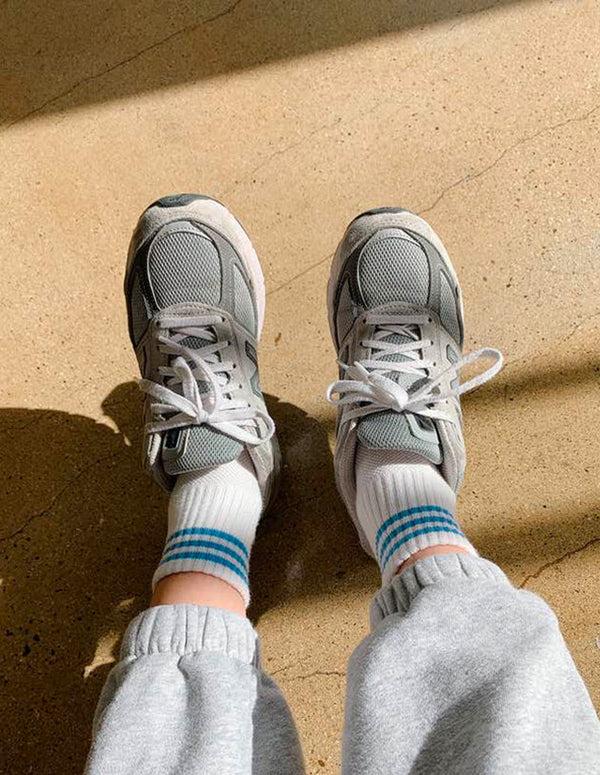 nordic muse Ivory Cotton Girlfriend Socks Le Bon Shoppe