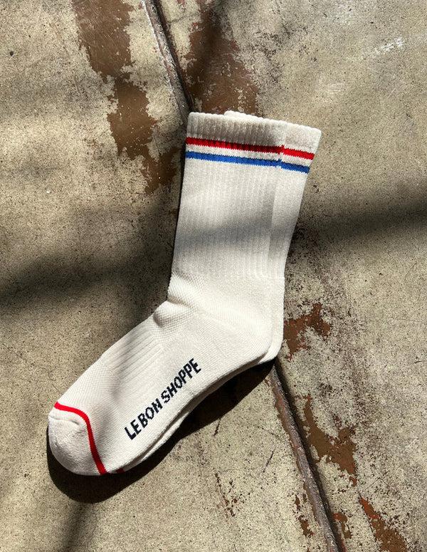Nordic Muse Milk White Boyfriend Socks Le Bon Shoppe