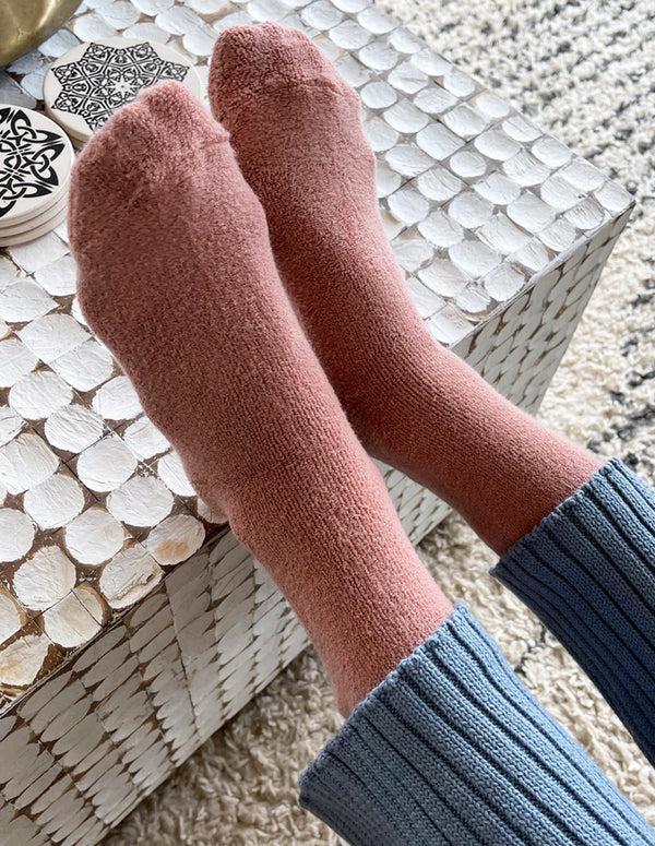 Nordic Muse Mulberry Pink Cloud Socks Le Bon Shoppe