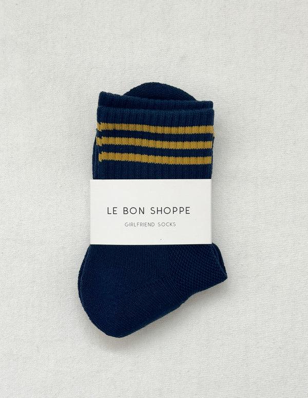nordic muse Navy Blue Girlfriend Socks Le Bon Shoppe