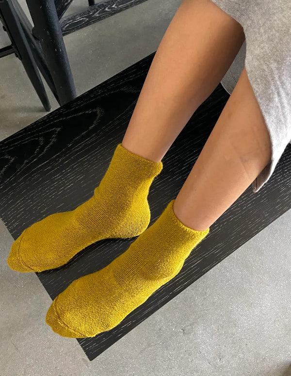 Nordic Muse Green Olive Cloud Socks Le Bon Shoppe