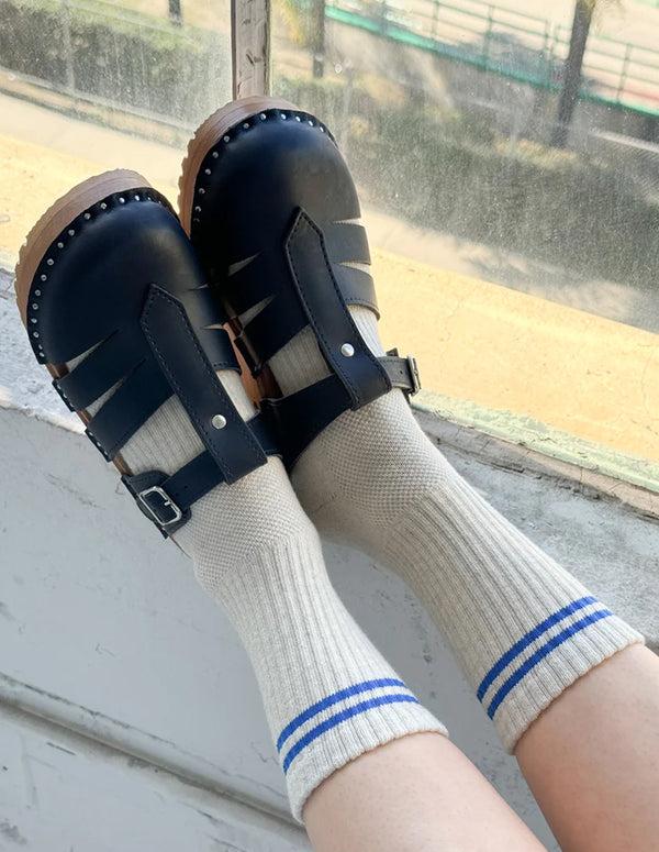 Nordic Muse Ice Grey Boyfriend Socks Le Bon Shoppe