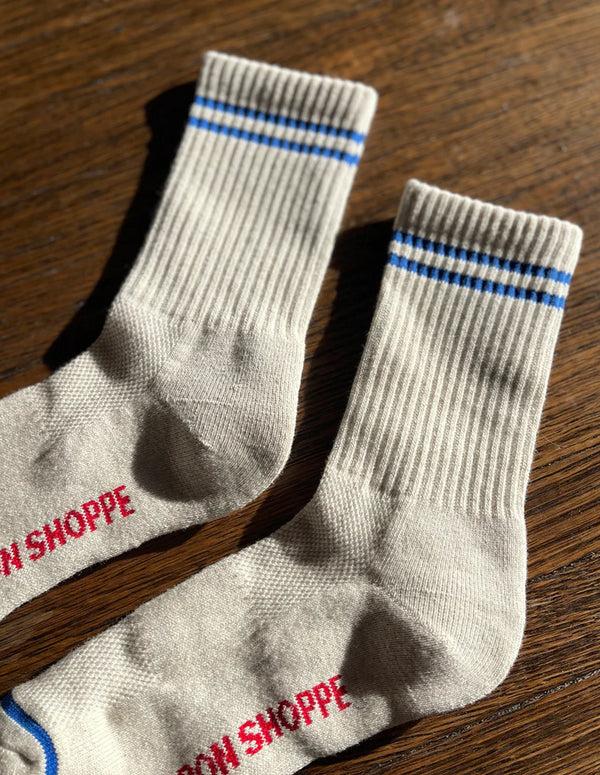 Nordic Muse Ice Grey Boyfriend Socks Le Bon Shoppe