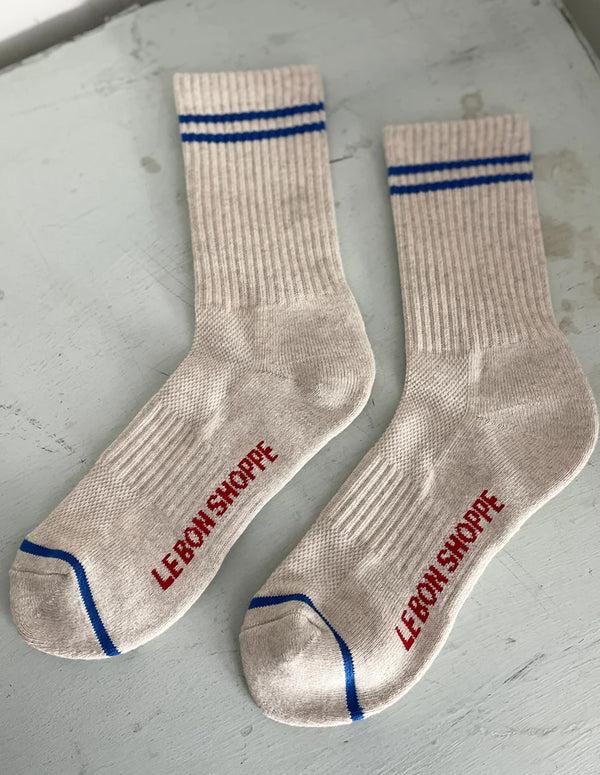 Nordic Muse Ice Grey Boyfriend Socks Le Bon Shoppe