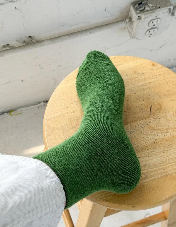 Nordic Muse Kale Green Cloud Socks Le Bon Shoppe
