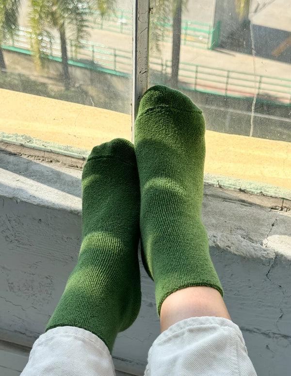 Nordic Muse Kale Green Cloud Socks Le Bon Shoppe