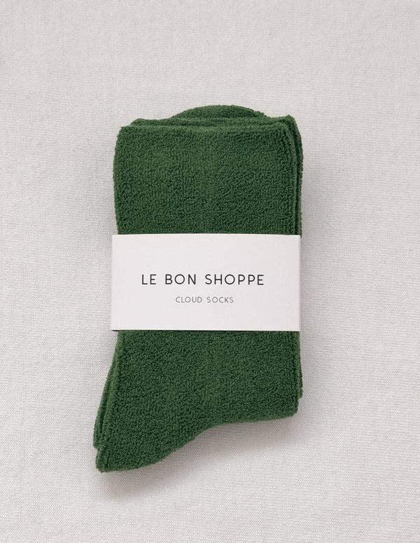 nordic muse Kale Green Cloud Socks Le Bon Shoppe