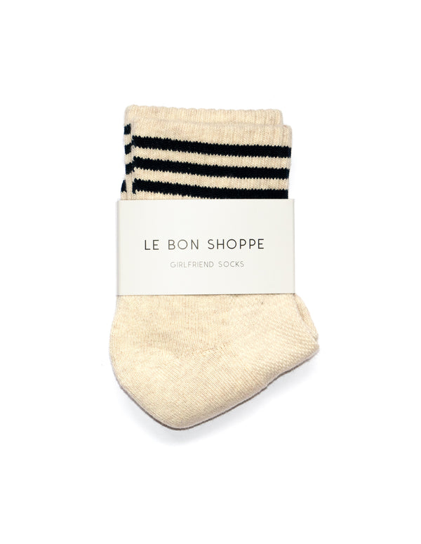Nordic Muse Oatmeal Cotton Girlfriend Socks Le Bon Shoppe