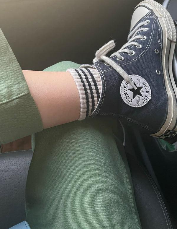 nordic muse Oatmeal Cotton Girlfriend Socks Le Bon Shoppe