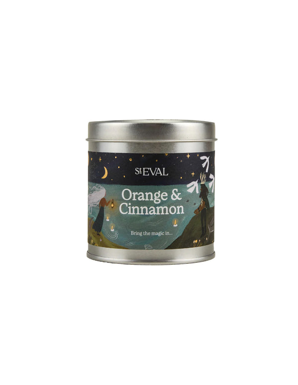 nordic muse Orange and Cinnamon Scented Tin Candle St Eval