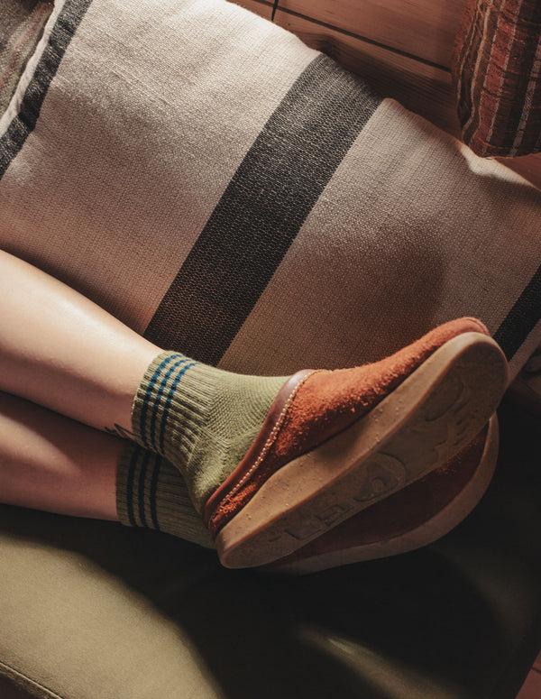 Nordic Muse Sage Green Girlfriend Socks Le Bon Shoppe