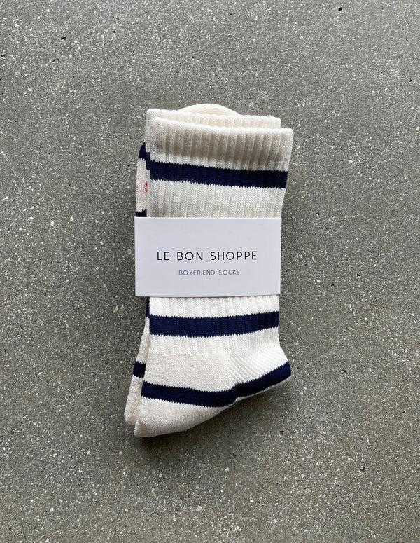 nordic muse Sailor Stripe Boyfriend Socks Le Bon Shoppe