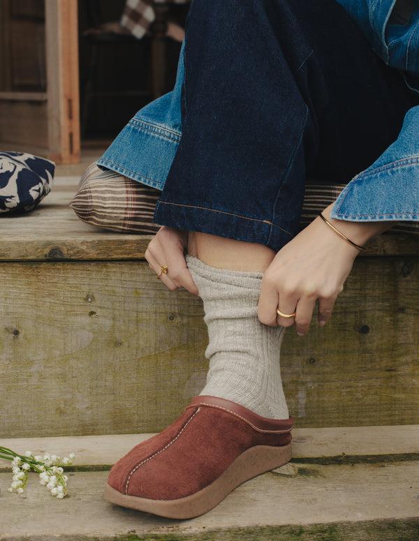 Nordic Muse Smoked Sage Cottage Socks Le Bon Shoppe